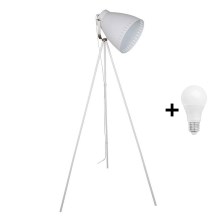 LED gulvlampe 1xE27/10W/230V hvid 145cm