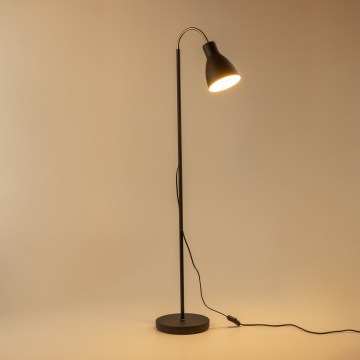LED gulvlampe 1xE27/7W/230V sort