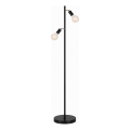 LED gulvlampe 2xE27/7W/230V 2000K sort/guld