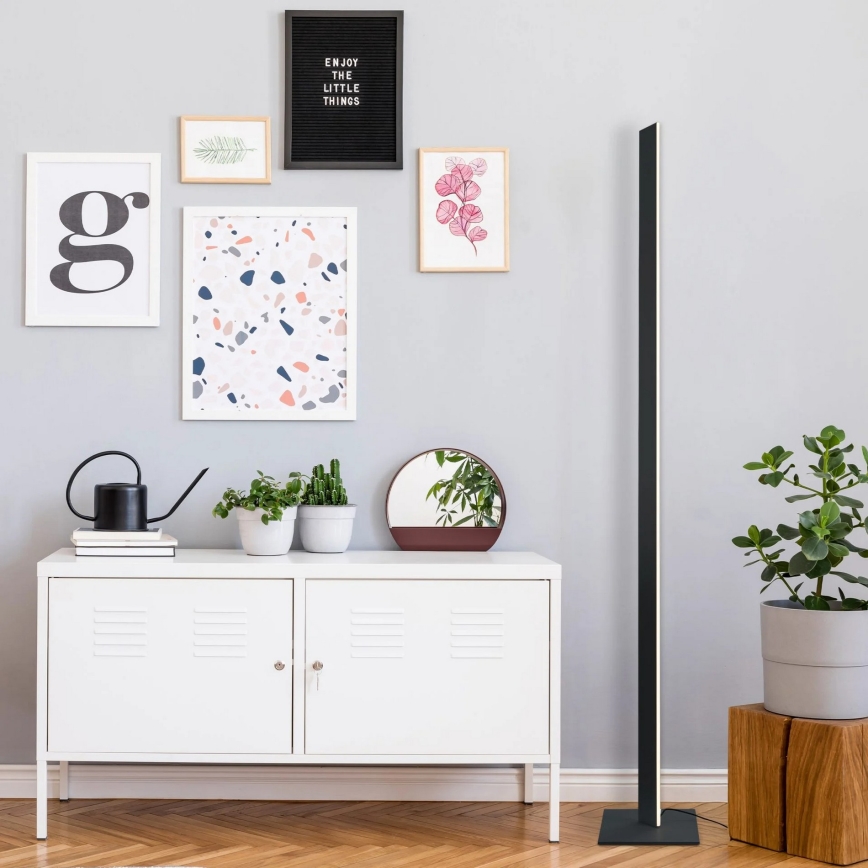 LED gulvlampe BERNADETTA LED/28W/230V 4000K sort