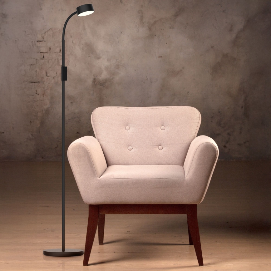 LED Dæmpbar touch-funktion gulvlampe BRUNO LED/3W/230V 3000/4000/6500K sort