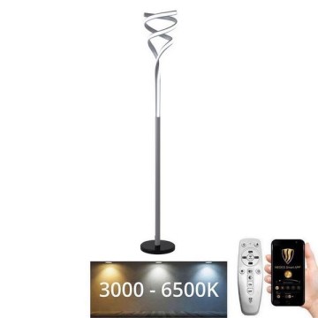 LED gulvlampe dæmpbar LED/50W/230V 3000-6500K grå + fjernbetjening