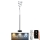 LED gulvlampe dæmpbar LED/50W/230V 3000-6500K grå + fjernbetjening