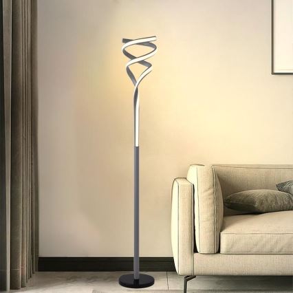 LED gulvlampe dæmpbar LED/50W/230V 3000-6500K grå + fjernbetjening