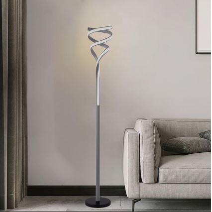 LED gulvlampe dæmpbar LED/50W/230V 3000-6500K grå + fjernbetjening