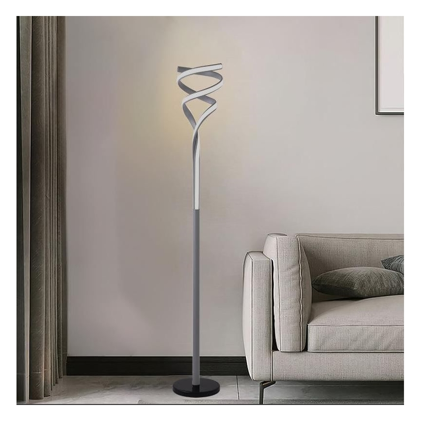 LED gulvlampe dæmpbar LED/50W/230V 3000-6500K grå + fjernbetjening