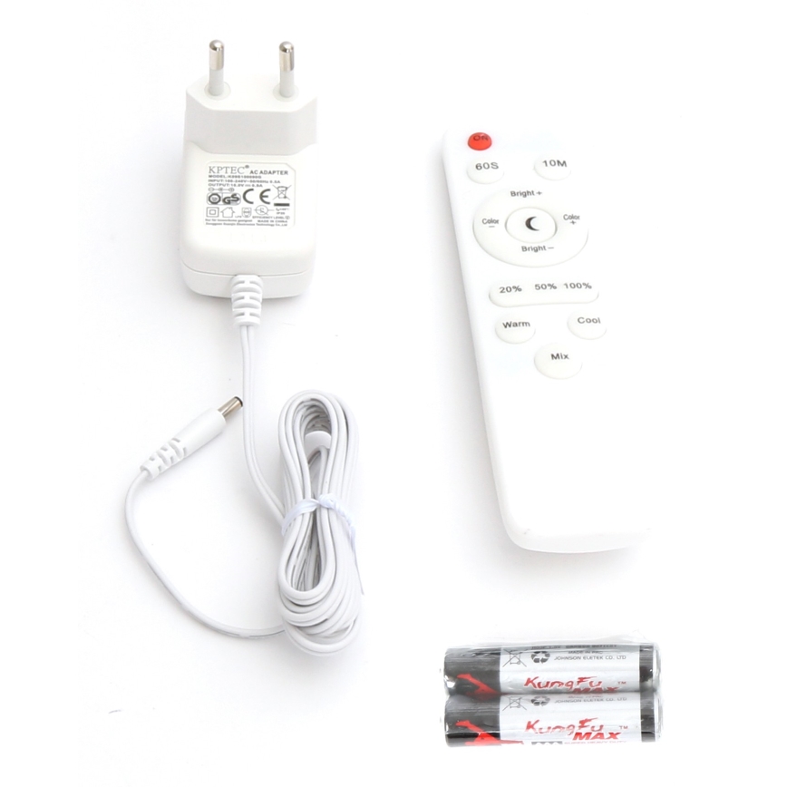 LED gulvlampe dæmpbar LED/9W/230V 3000-6500K hvid + fjernbetjening