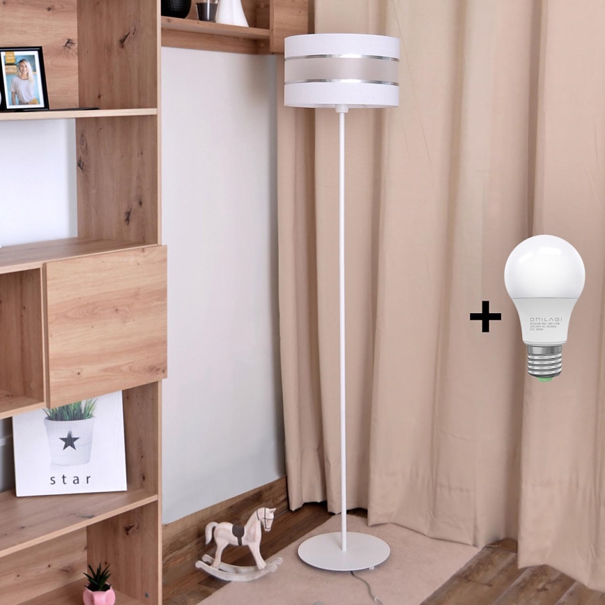 LED Gulvlampe HELEN 1xE27/15W/230V hvid