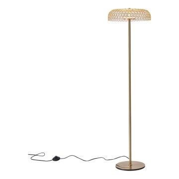 LED gulvlampe LED/10W/230V 3000K guldfarvet