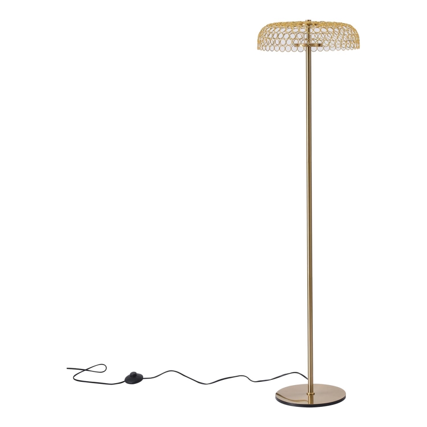 LED gulvlampe LED/10W/230V 3000K guldfarvet