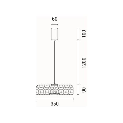 LED gulvlampe LED/10W/230V 3000K guldfarvet