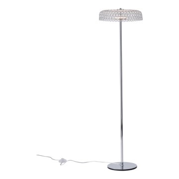 LED gulvlampe LED/10W/230V 3000K skinnende krom