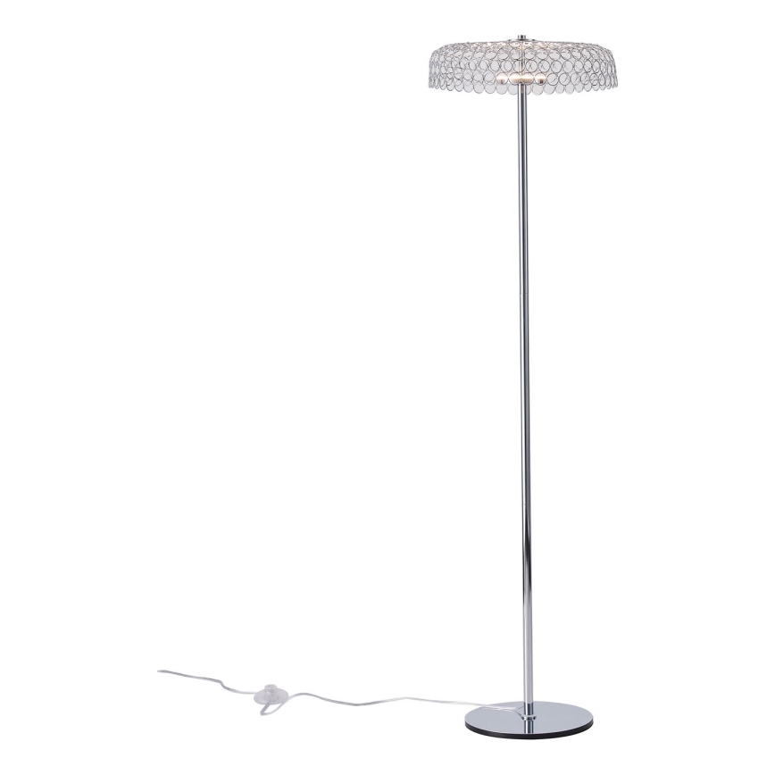 LED gulvlampe LED/10W/230V 3000K skinnende krom