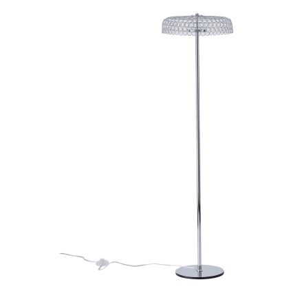 LED gulvlampe LED/10W/230V 3000K skinnende krom