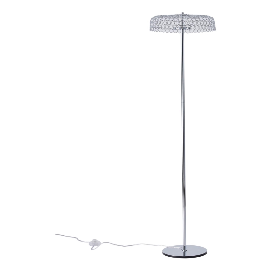 LED gulvlampe LED/10W/230V 3000K skinnende krom
