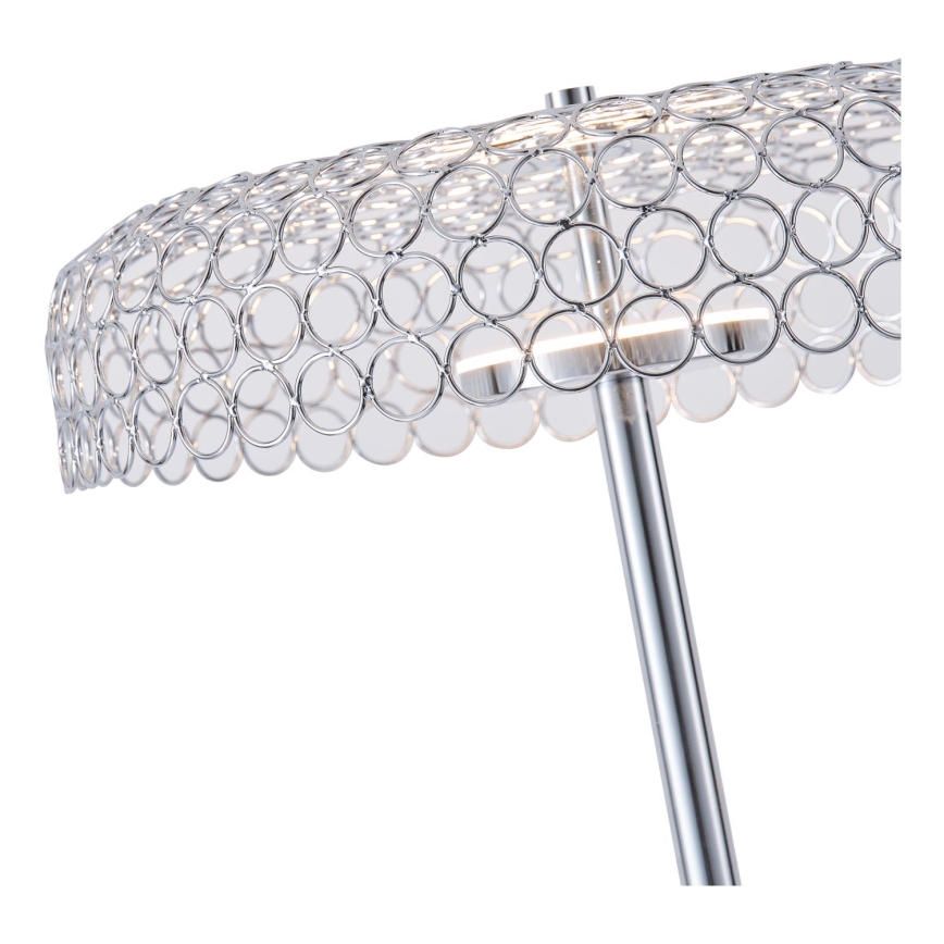 LED gulvlampe LED/10W/230V 3000K skinnende krom