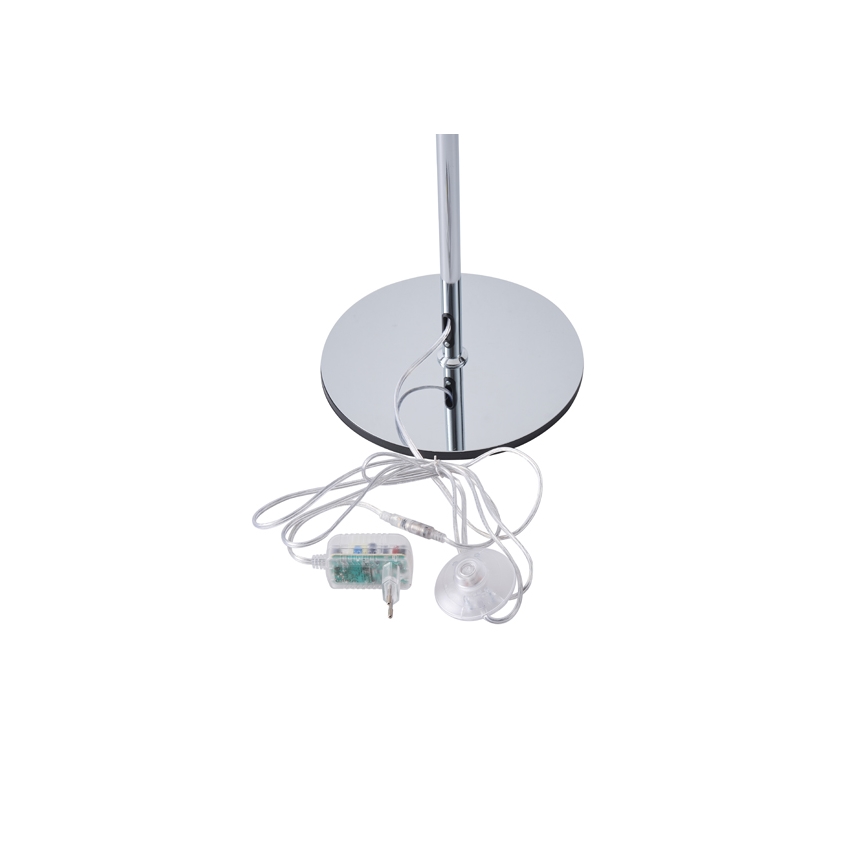 LED gulvlampe LED/10W/230V 3000K skinnende krom
