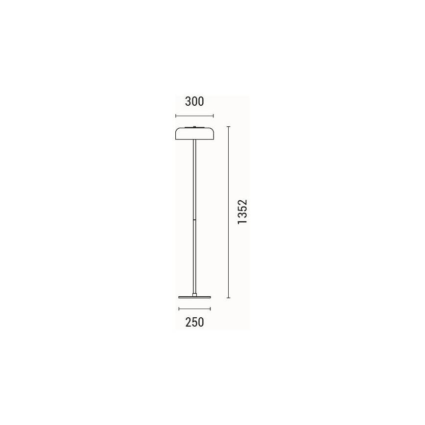 LED gulvlampe LED/8W/230V 3000K