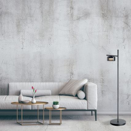 LED-gulvlampe OFELIA 1xGX53/6W/230V sort/røget
