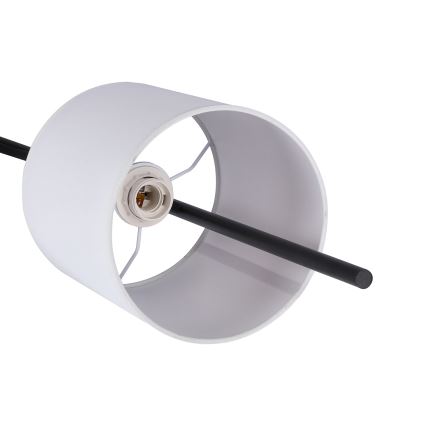 LED gulvlampe TOKYO 1xE27/40W/230V + LED/3W sort/hvid