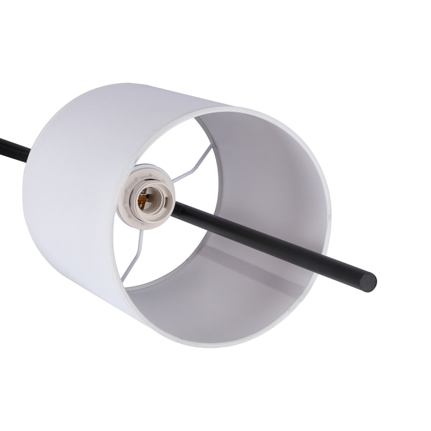 LED gulvlampe TOKYO 1xE27/40W/230V + LED/3W sort/hvid