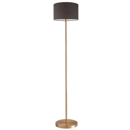 LED-gulvlampe TUNJA 1xE27/20W/230V Ø 30 cm guld/brun