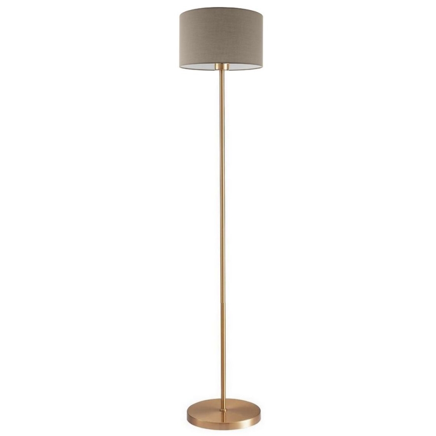 LED-gulvlampe TUNJA 1xE27/20W/230V Ø 30 cm guld/taupe