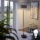 LED gulvlampe TUNJA 1xE27/20W/230V Ø 30 cm sort/taupe