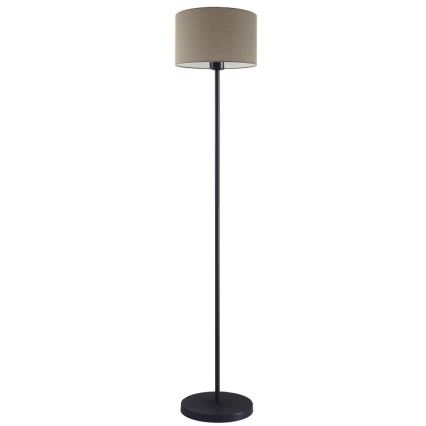 LED gulvlampe TUNJA 1xE27/20W/230V Ø 30 cm sort/taupe