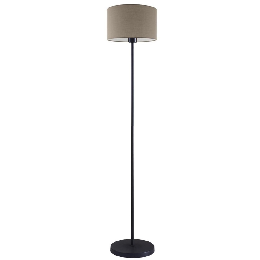 LED gulvlampe TUNJA 1xE27/20W/230V Ø 30 cm sort/taupe