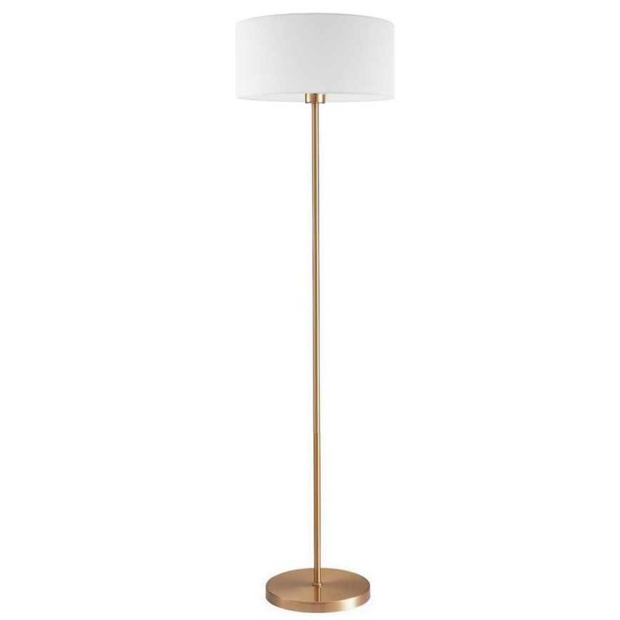 LED-gulvlampe TUNJA 1xE27/20W/230V Ø 38 cm guld/hvid