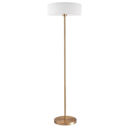 LED gulvlampe TUNJA 1xE27/20W/230V Ø 38 cm guld/hvid