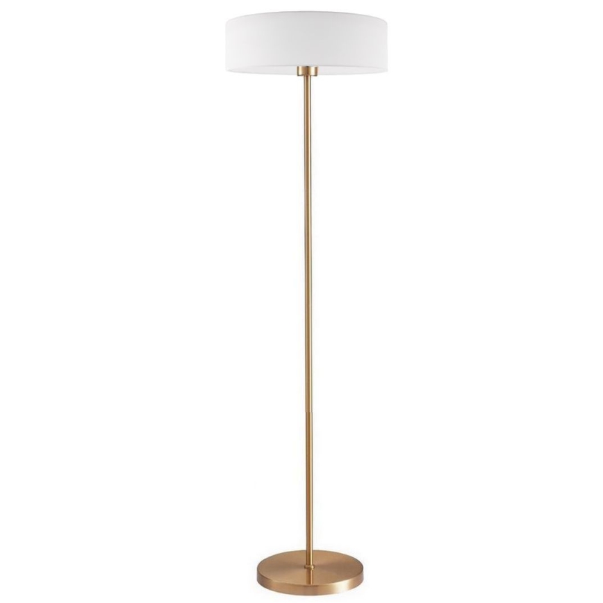 LED gulvlampe TUNJA 1xE27/20W/230V Ø 38 cm guld/hvid