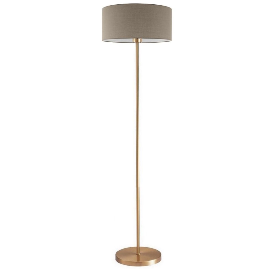LED gulvlampe TUNJA 1xE27/20W/230V Ø 38 cm guld/taupe