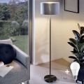 LED gulvlampe TUNJA 1xE27/20W/230V Ø 38 cm sort/grå