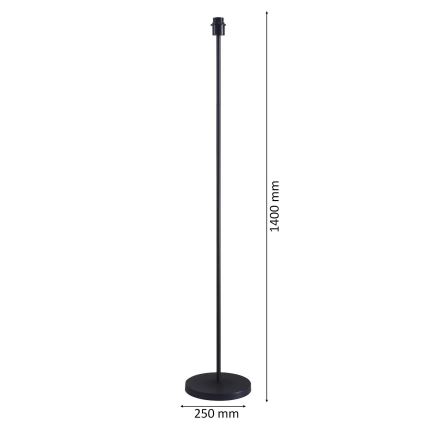 LED gulvlampe TUNJA 1xE27/20W/230V Ø 38 cm sort/grå