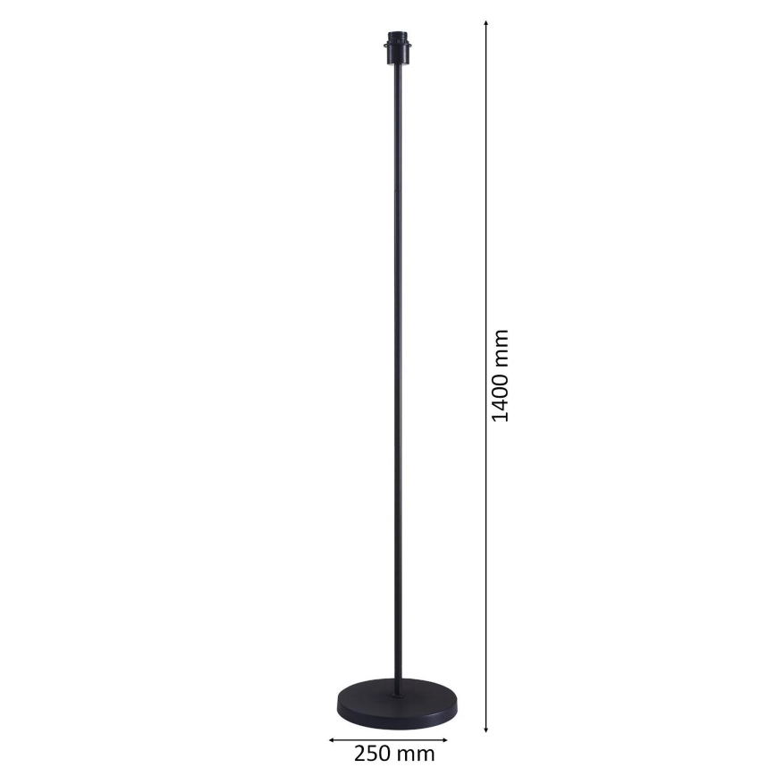 LED gulvlampe TUNJA 1xE27/20W/230V Ø 38 cm sort/grå