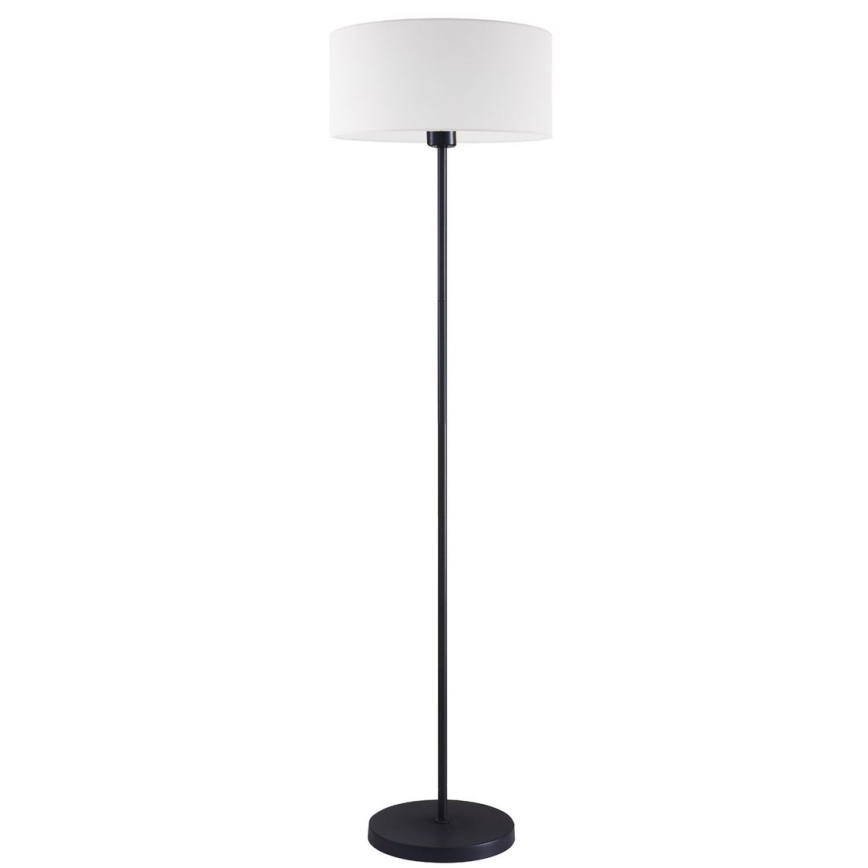 LED-gulvlampe TUNJA 1xE27/20W/230V Ø 38 cm sort/hvid