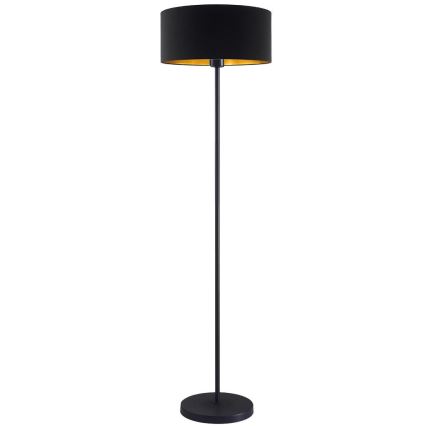 LED-gulvlampe TUNJA 1xE27/20W/230V Ø 38 cm sort