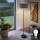 LED-gulvlampe TUNJA 1xE27/20W/230V Ø 38 cm sort/taupe