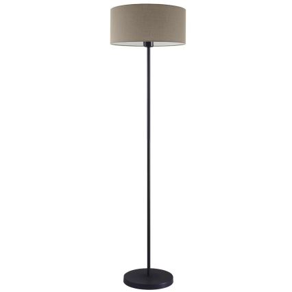 LED-gulvlampe TUNJA 1xE27/20W/230V Ø 38 cm sort/taupe