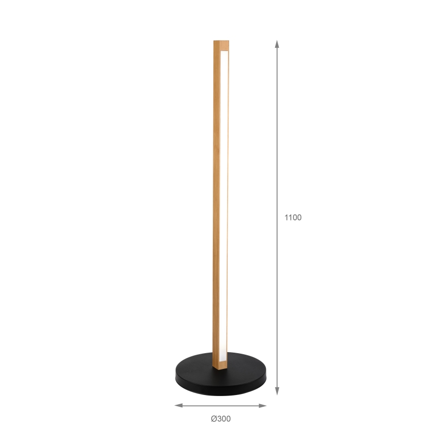 LED Gulvlampe VERDE LED/18W/230V 3000K eg/sort