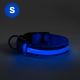 LED hundehalsbånd 35-43 cm genopladeligt 1xCR2032/5V/40 mAh blå