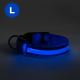 LED hundehalsbånd 45-52 cm genopladeligt 1xCR2032/5V/40 mAh blå