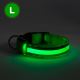 LED hundehalsbånd 45-52 cm genopladeligt 1xCR2032/5V/40 mAh grøn
