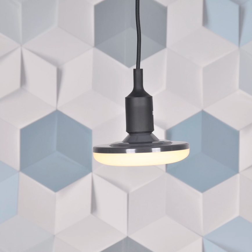Led hængelampe KIKI 1xE27/10W/230V antik sort
