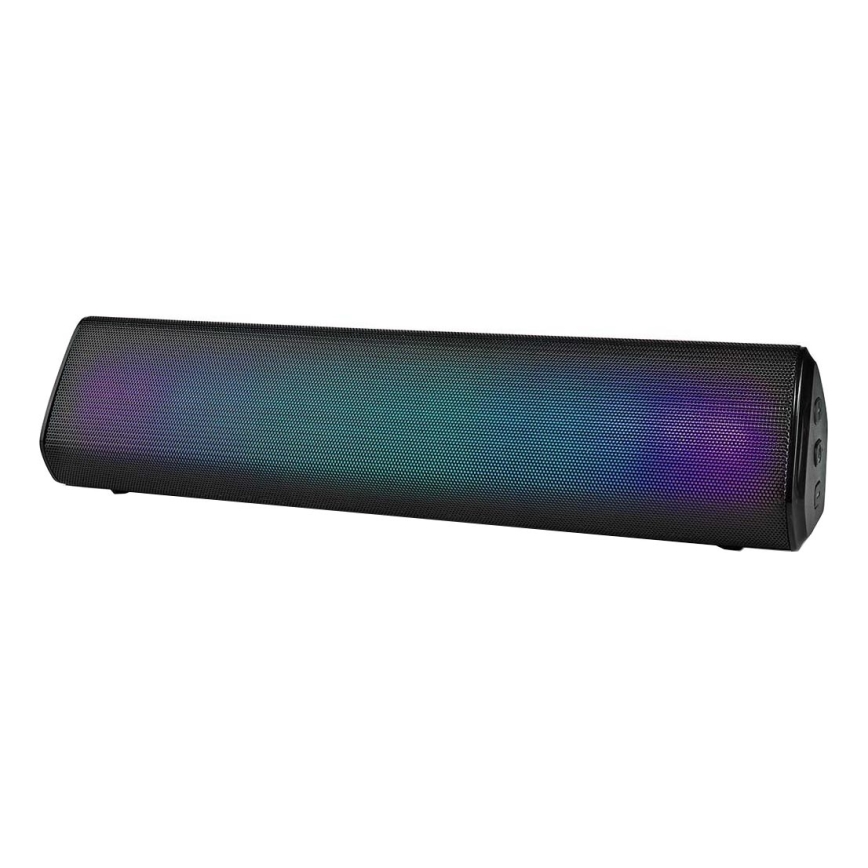 LED højtaler m. RGB-farver genopladelig 18W/1200 mAh