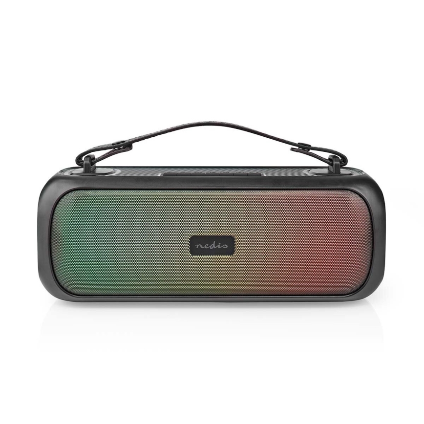 LED højtaler m. RGB-farver genopladelig 45W/3000 mAh IPX5