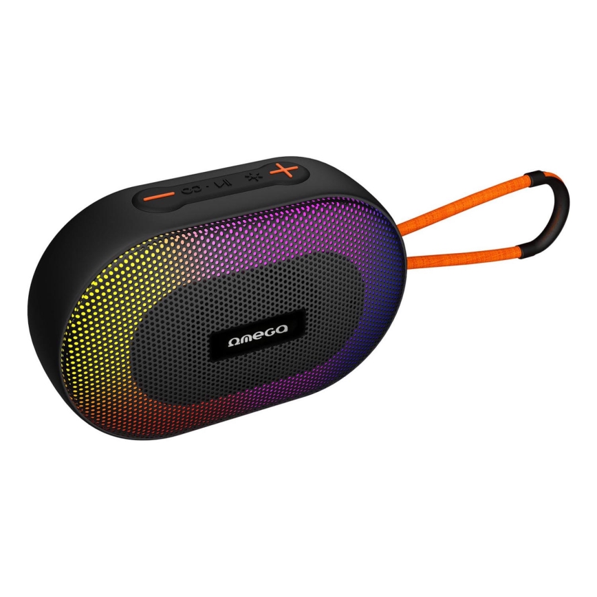 LED højtaler m. RGB-farver genopladelig 5W/1200mAh