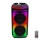 LED højtaler m. RGB-farver genopladelig med mikrofon 400W/2400 mAh + fjernbetjening